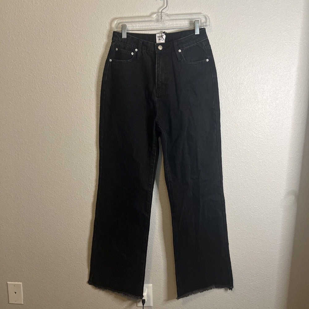 Princess Polly Carey Denim Jeans Black Size 6 NWT - Picture 6 of 9